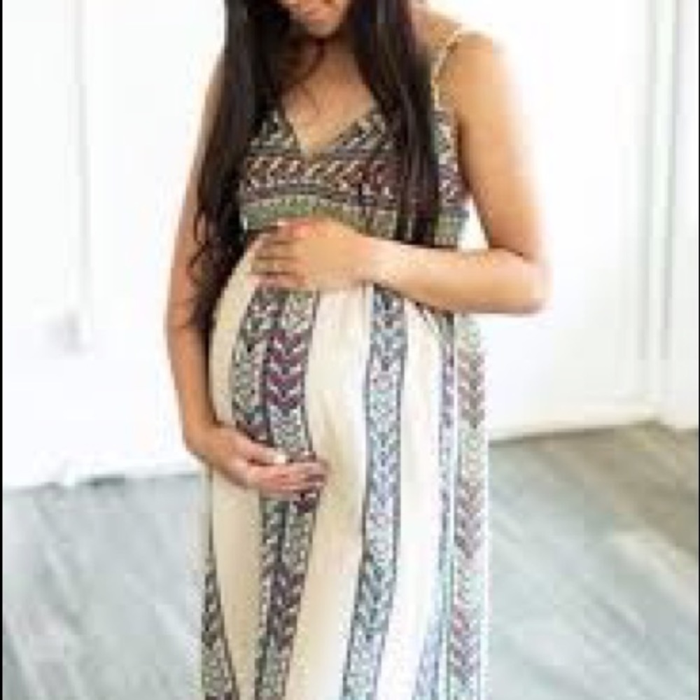 Wren & Ivory The Belize Boho Maxi in Natural/ M